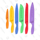 Six Colorful Cuisinart Knives | $19 | MorningSave